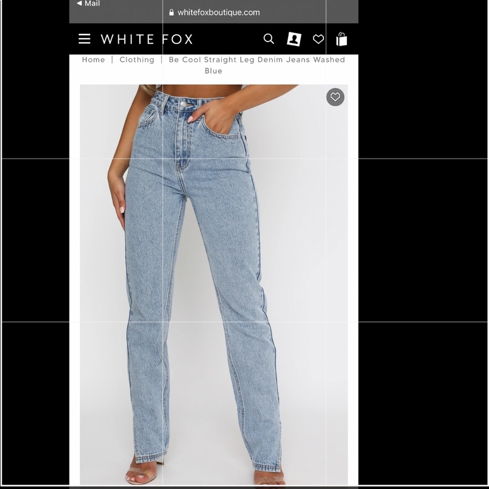 WHITE FOX BOUTIQUE “BE COOL STRAIGHT LEG DENIM”